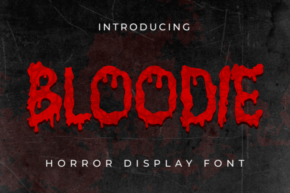 Bloodie Font: A Premium Display Typeface for Crafters and Makers