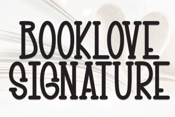 Booklove Signature Font for Handmade Creative Projects