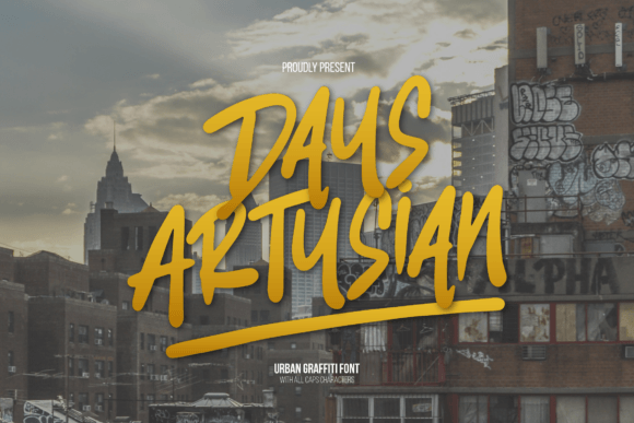 Bringing Urban Edge to Your Digital Designs with the Days Artysian Font