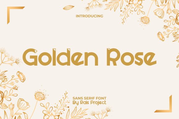 Golden Rose Font: A Display Typeface Built for Campaign Impact