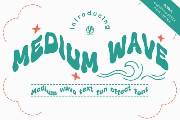 Medium Wave: A Groovy Display Font for Digital Branding
