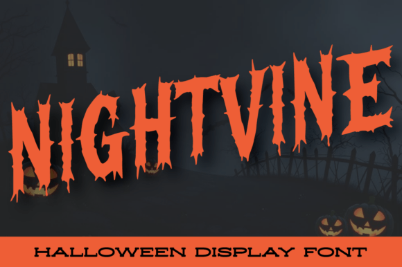 Nightvine: A Display Font for Dark and Distinctive Visuals