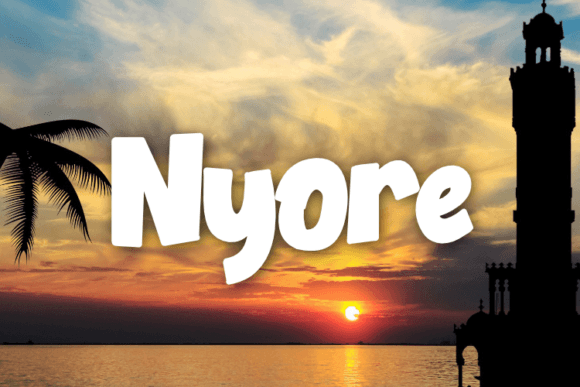Nyore: The Modern Display Font for Your Digital Campaigns