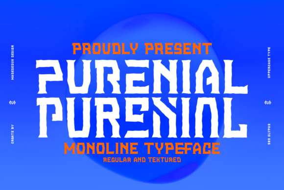 Purenial: A Display Font That Wants to Make You Look Closer