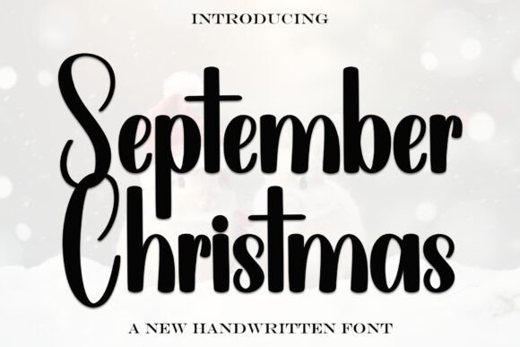 September Christmas: A Display Font for Modern Web Design
