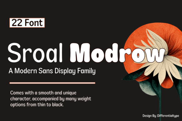 Sroal Modrow: A Display Font Built for Digital Craft