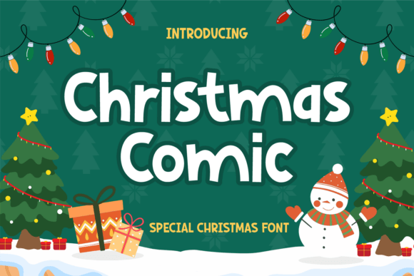 The Christmas Comic Font for Your Crafting Business