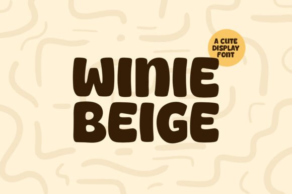 Winie Beige: The Modern Display Font for Crafters and Product Creators